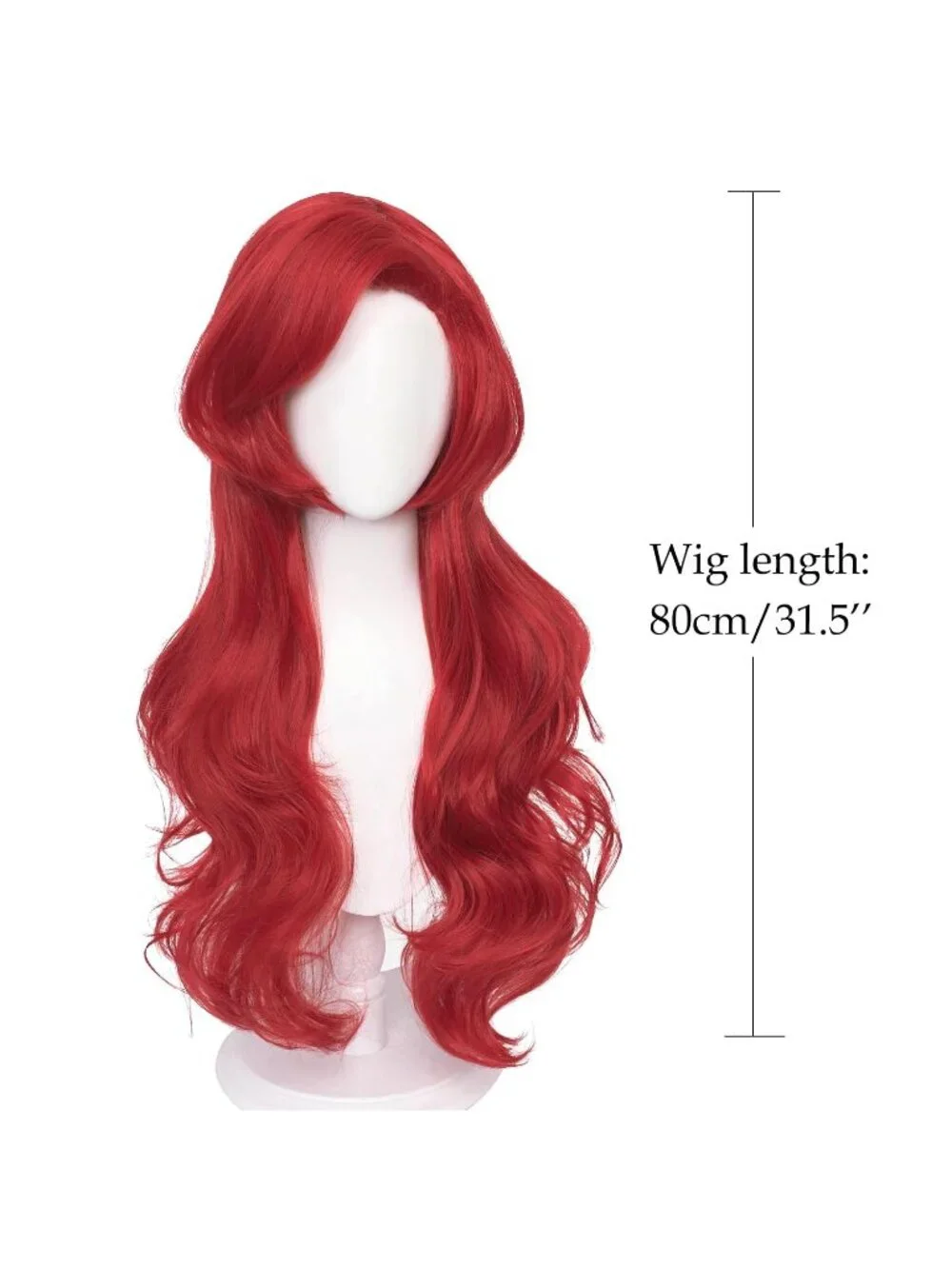 Women's Red Heat Resistant Synthetic Fiber Long Straight Ombre Wigs
